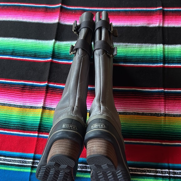 SOREL Slimpack Riding Tall II Waterproof Boots in Quarry/Pebble - Picture 7 of 14